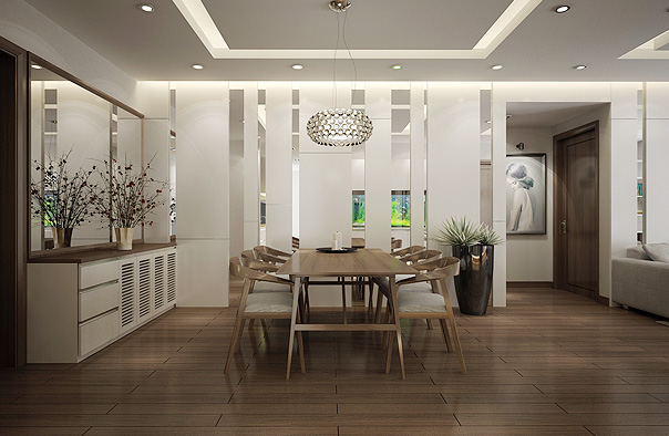 thiết kế nội thất chung cư Royal City Tòa R2