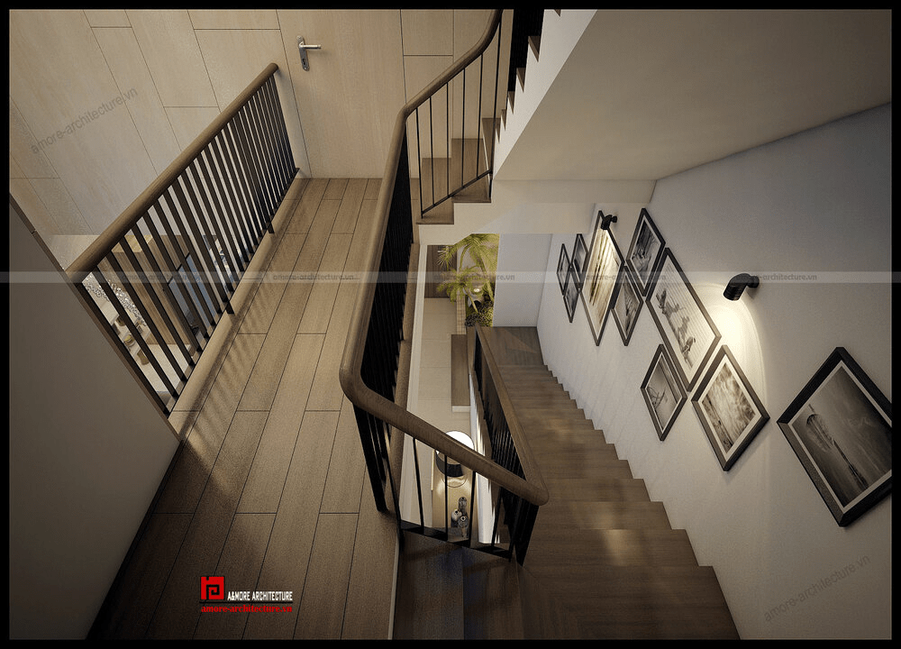 cầu thang thoát hiểm nhà cao tầng