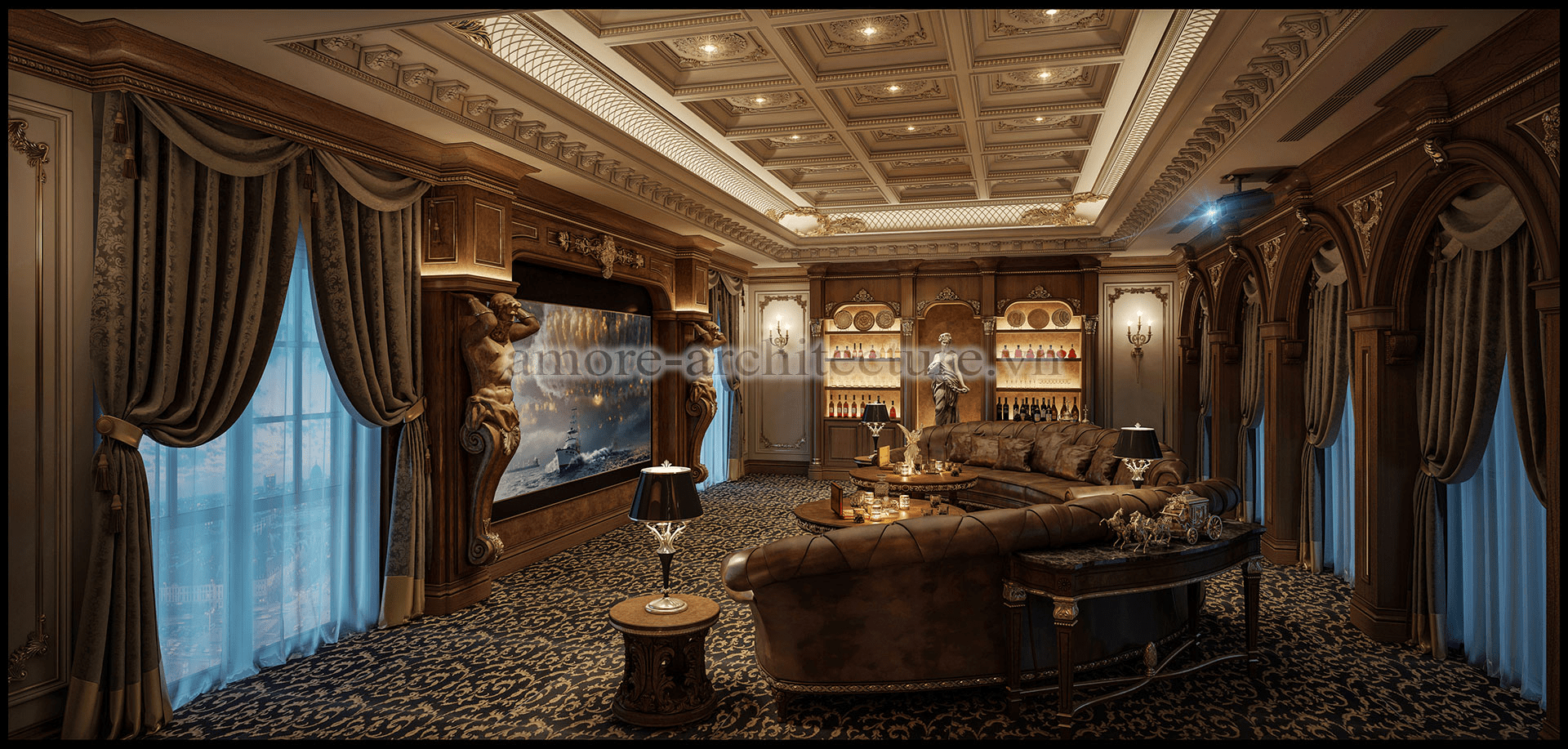 thi công nội thất tân cổ điển