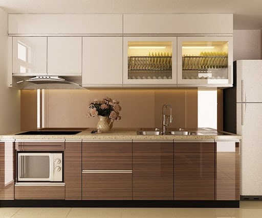 50 Mẫu thiết kế phòng khách liền bếp 15m2 đẹp hiện đại nhất