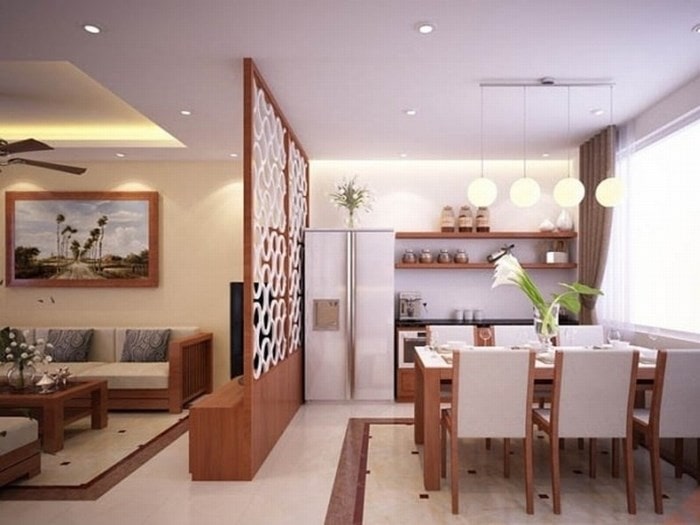 4 bí quyết VÀNG thiết kế phòng khách và bếp liên thông KN610108  Kiến trúc  Angcovat