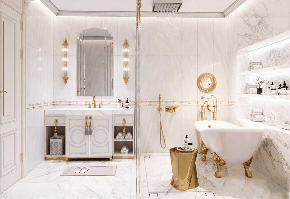 BIỆT THỰ SANG TRỌNG PHÒNG TẮM: Với những thiết kế phòng tắm đẳng cấp nhất, chúng tôi sẽ giúp cho bạn biến căn biệt thự của mình thành một ngôi nhà hoàng gia đẳng cấp. Với các tỉ mỉ trong thiết kế và chất liệu tốt nhất, phòng tắm của chúng tôi sẽ làm tôn lên vẻ đẹp cổ điển nhưng lại hợp thời thượng của căn nhà của bạn. Khám phá những hình ảnh về phòng tắm sang trọng của chúng tôi để tạo ra một biệt thự hoàn hảo hơn cho bạn.