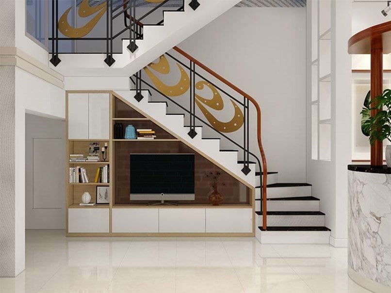 Trang trí gầm cầu thang là cách để tăng thêm tính thẩm mỹ cho căn nhà của bạn. Với những chiếc đèn trang trí độc đáo hay những khung ảnh tinh tế, bạn có thể biến gian cầu thang thành một không gian nghệ thuật đầy ấn tượng.