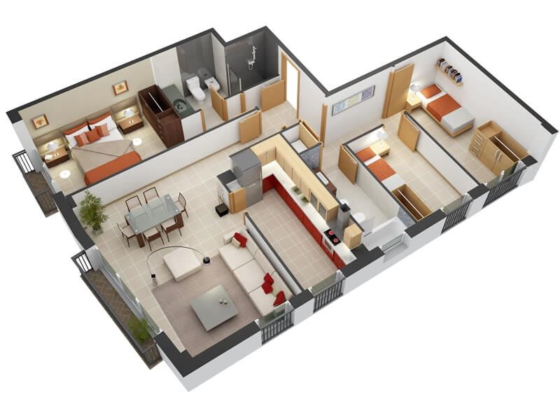 thiết kế nội thất chung cư 80m2