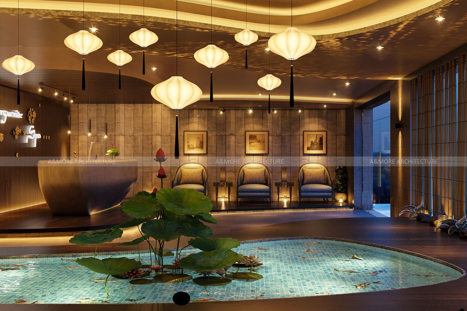 Thiết kế nội thất Spa Marguerite: không gian thư giãn lý tưởng