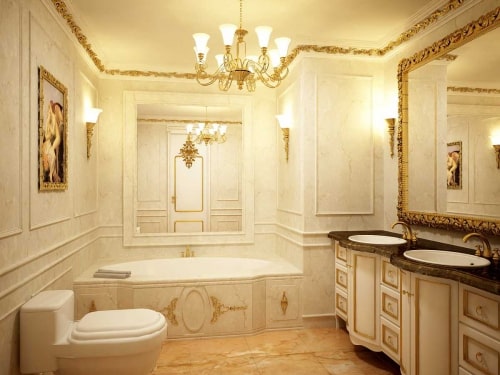 Thiết kế phòng tắm phong cách cổ điển