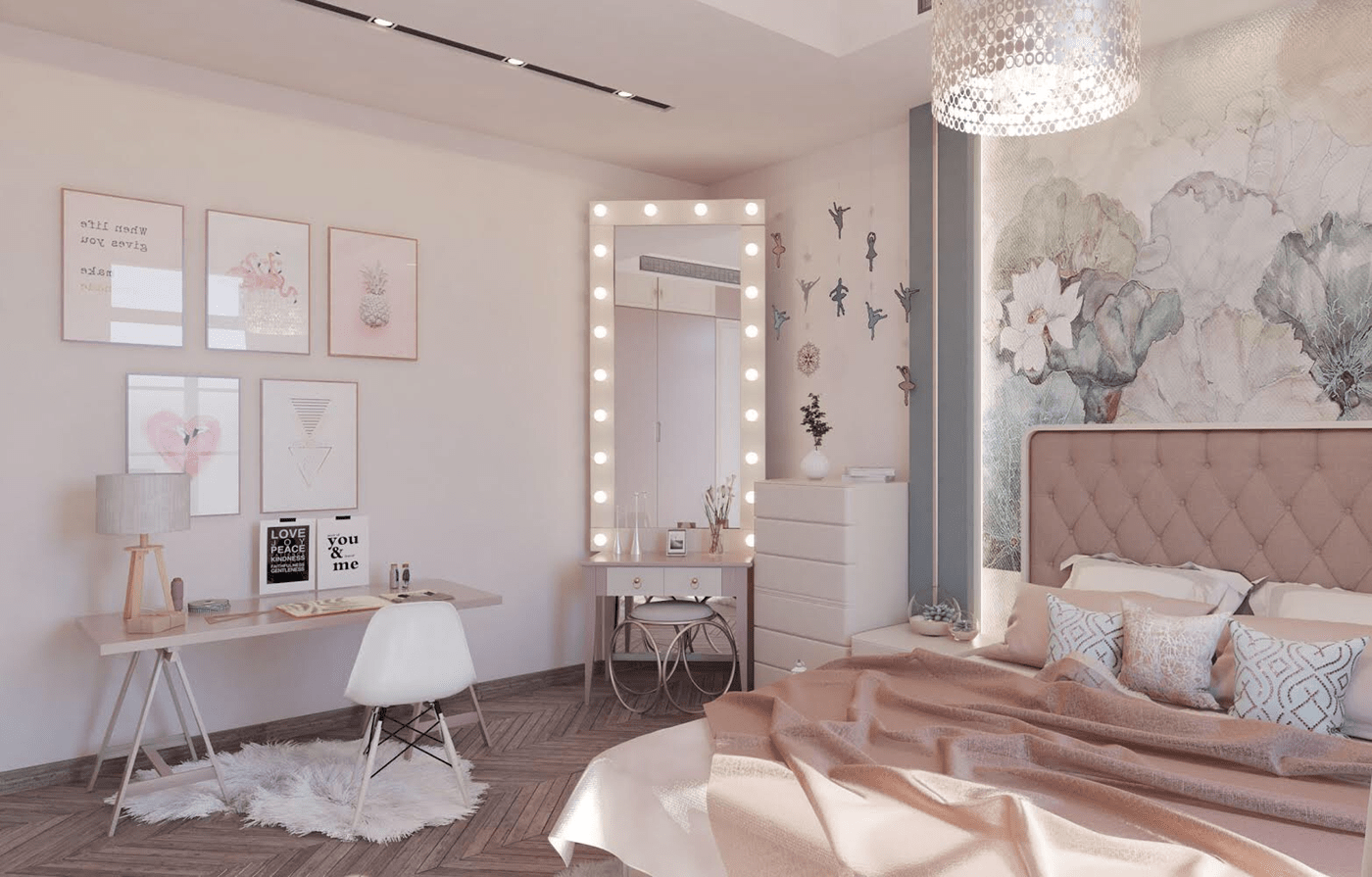 Làm thế nào để kết hợp màu sơn cho phòng ngủ con gái với nội thất và trang trí phòng?
