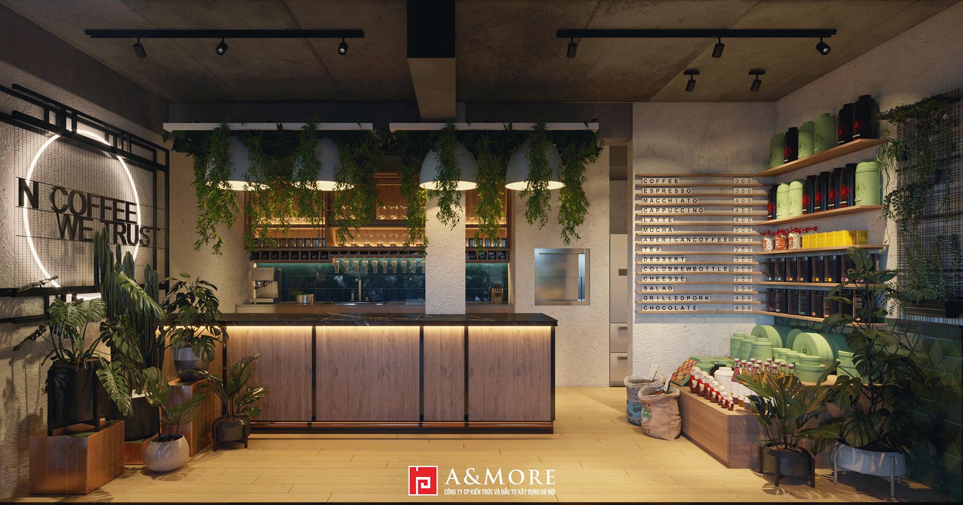 Thiết kế nội thất quán cafe