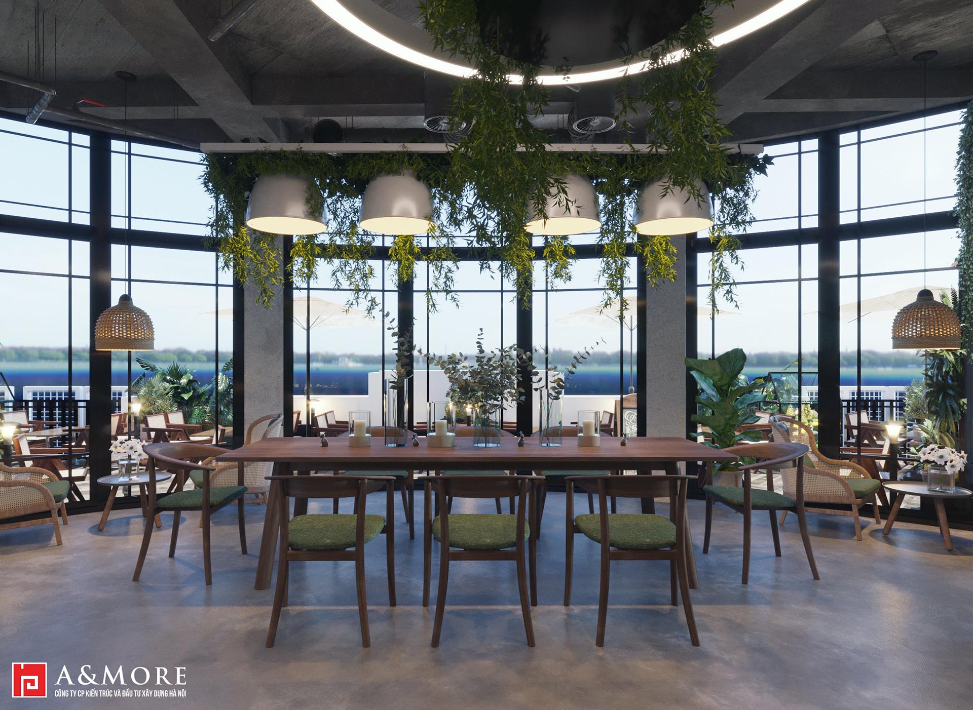 Thiết kế nội thất quán cafe