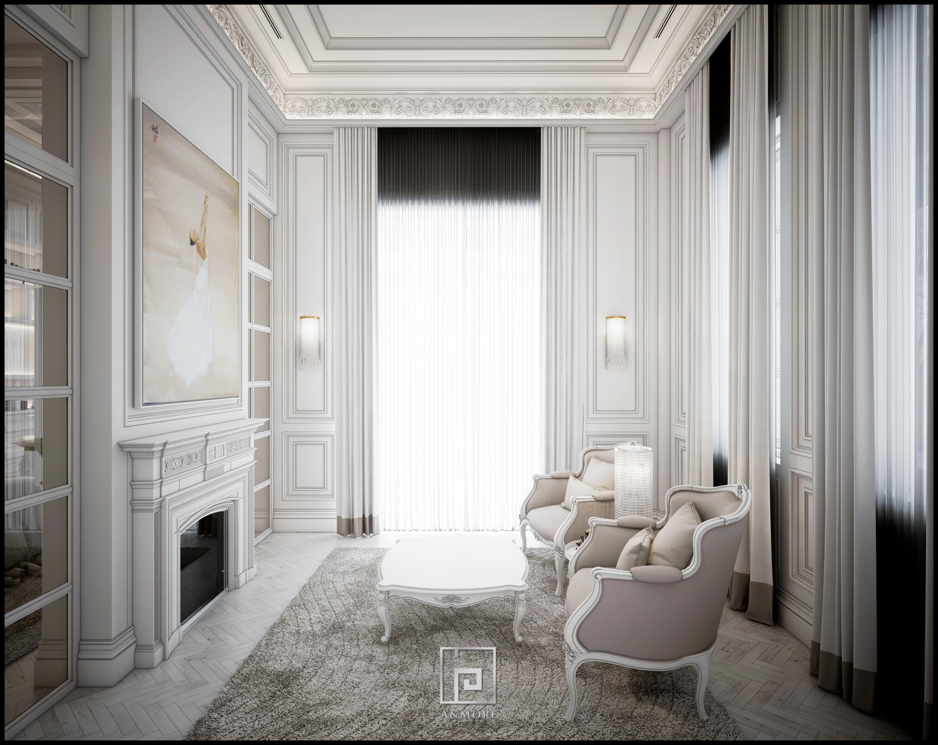 Thiết kế phòng ngủ biệt thự Đăk Lăk