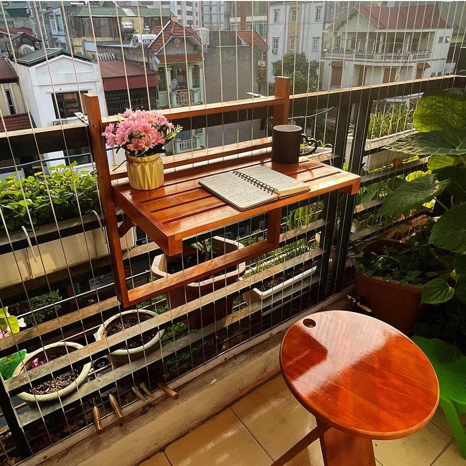 thiết kế nội thất chung cư gỗ óc chó