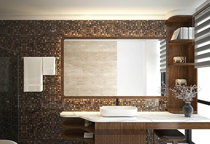 nội thất chung cư gỗ óc chó