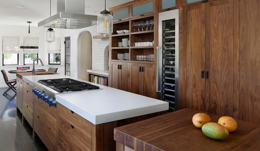 nội thất chung cư gỗ óc chó